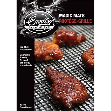 Bradley Smoker Non-Stick Magic Mats, 4-Pack