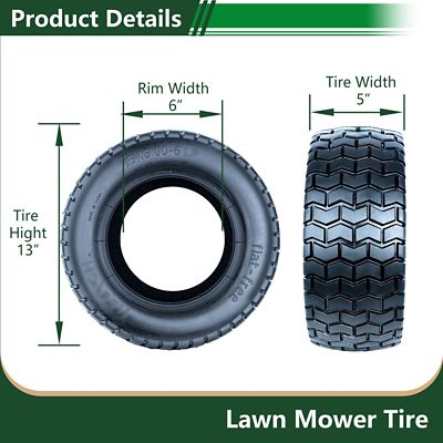 Image showing  13x5-6 4PR SU12 Turf II Replacement Tire