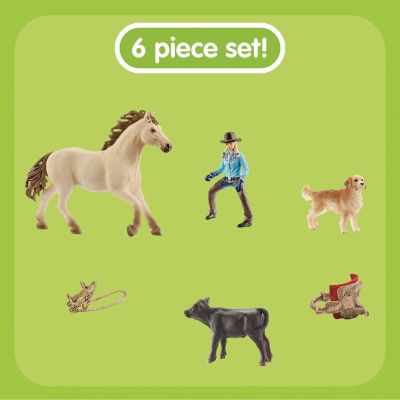 Image showing  6 pc. Western Riding Playset