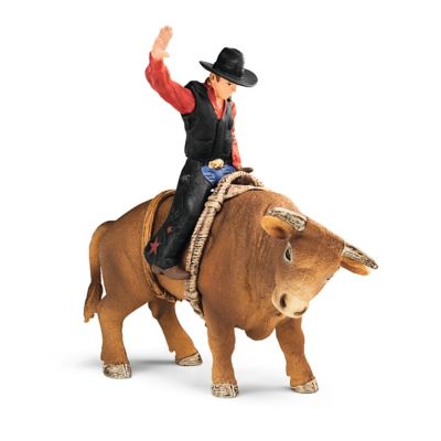 Schleich Cowboy with Bull Toy Cowboy crazy four year old