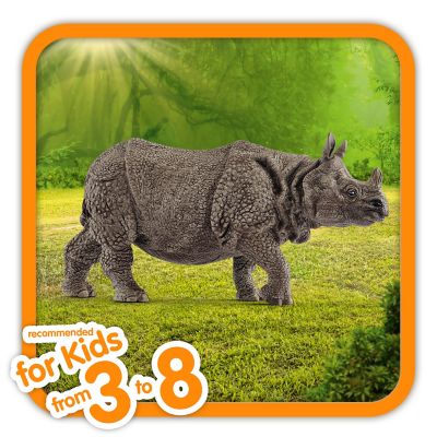 Image showing  Indian Rhinoceros Toy Figurine