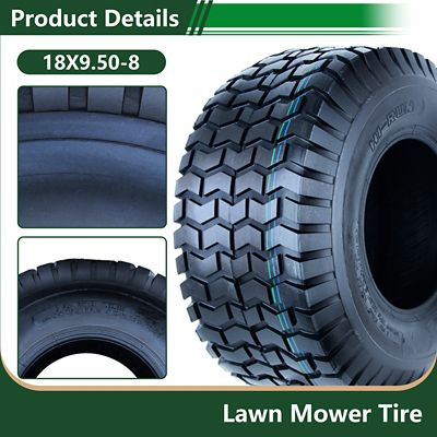 Image showing  18x9.5-8 6PR SU12 Turf II Replacement Tire