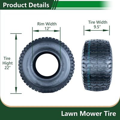 Image showing  22x9.5-12 2PR SU12 Turf II Replacement Tire