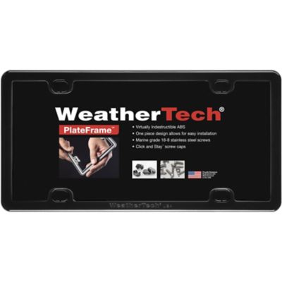 WeatherTech PlateFrame License Plate Kit, Black