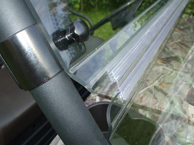 Image showing  Flip-Up Hard-Coated Windshield for Kawasaki Mule 4010