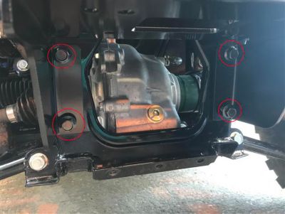 Image showing  Winch Mount for Kawasaki Mule Pro-FX/FXT
