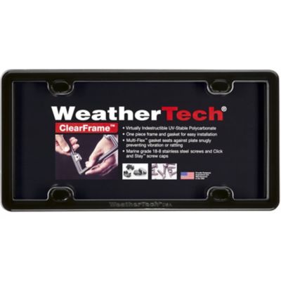 WeatherTech ClearFrame License Plate Kit, Black