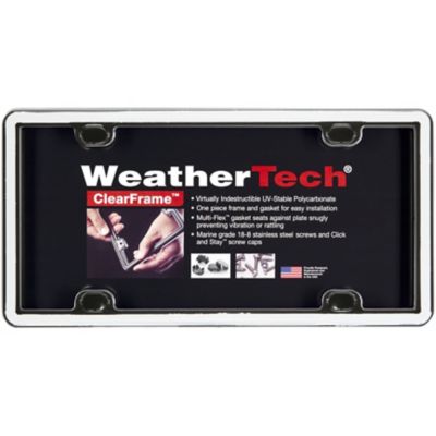 WeatherTech ClearFrame License Plate Kit, White