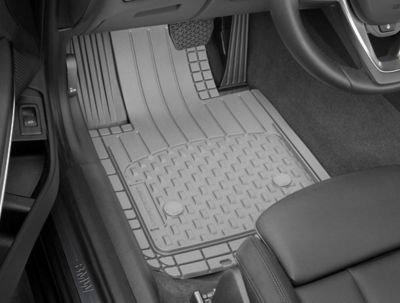 Image showing  All-Vehicle Front and Rear Over-the-Hump Floor Mat Set, Grey, 11AVMOTHSG