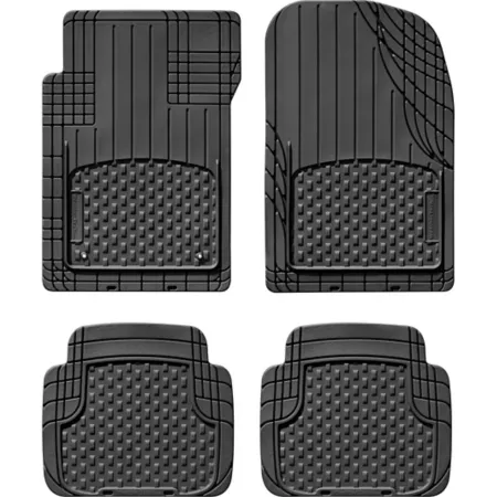 WeatherTech Front and Rear AVM Automotive Floor Mats Black 4-Piece 11AVMSB Floor Mats & Cargo Liners