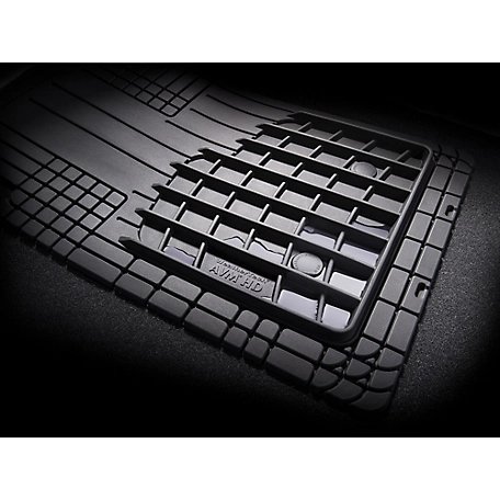 WeatherTech Heavy-Duty Front and Rear AVM Automotive Floor Mat Set, Black, 11AVMSBHD