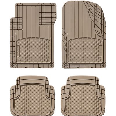 WeatherTech Front and Rear AVM Automotive Floor Mats, Tan, 4 pc. Set, 11AVMST