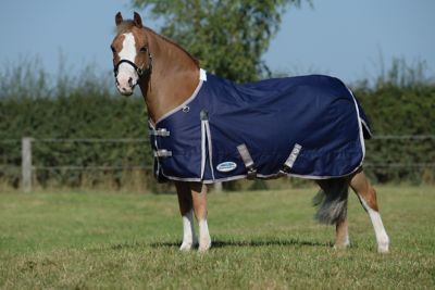 Image showing  ComFiTec Essential 220g/1200D Polyester Mediumweight Horse Blanket with Standard Neck
