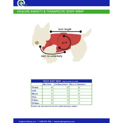 Image showing  Therapeutic Dog Anxiety Body Wrap, Front Module