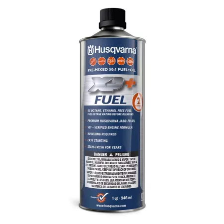 Husqvarna XP+ Premixed 50:1 Fuel and Oil for 2-Stroke Engines High Octane Ethanol Free Fuel 1 Liter Chainsaw Oil