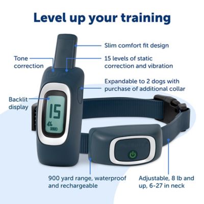 Image showing  900 yd. Remote Training Collar, Longest Range Option for Training Off Leash Dogs, Waterproof, Rechargeable