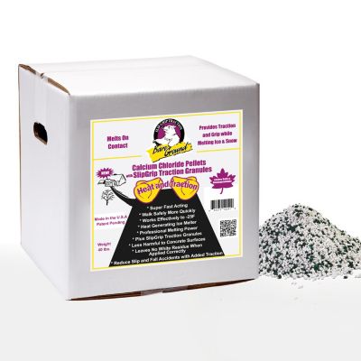 Bare Ground 40 lb. Winter Calcium Chloride Ice Melt Pellets with Infused Traction Granules
