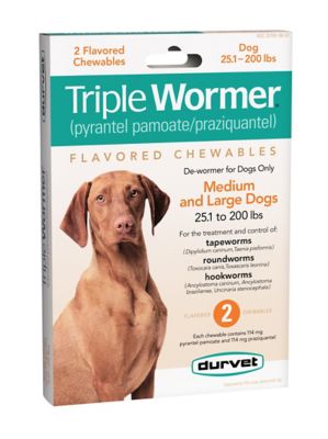 Durvet Triple Wormer, Medium, 2 pk.