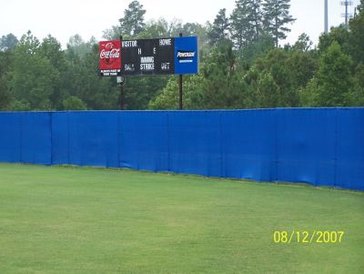 Image showing 3 th Riverstone 5.8 ft. x 8 ft. Knitted Privacy Shade Cloth, Blue