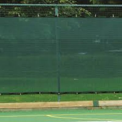 Image showing  5.8 ft. x 10 ft. Knitted Privacy Shade Cloth, Green