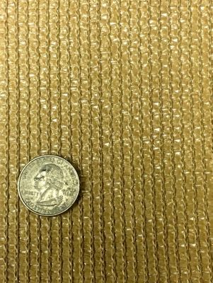 Image showing  5.8 ft. x 20 ft. Knitted Cloth Privacy Shade, Tan