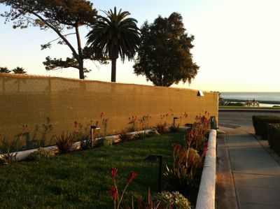 Image showing  7.8 ft. x 10 ft. Knitted Cloth Privacy Shade, Brown