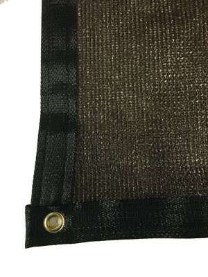 Image showing  7.8 ft. x 30 ft. Knitted Privacy Shade Cloth, Black