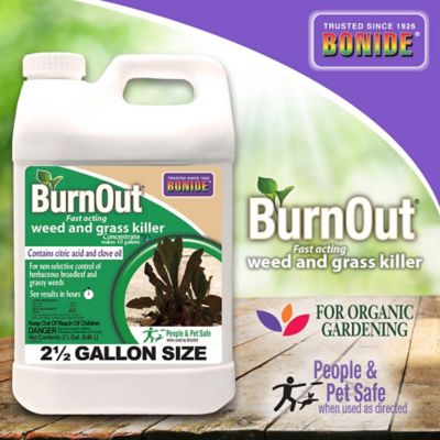 Bonide 2 5 Gal Burnout Fast Acting Weed Grass Killer Concentrate 7466 At Tractor Supply Co
