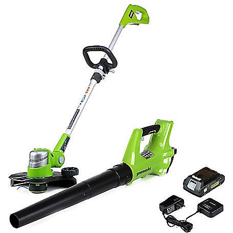 Greenworks 24V Axial Leaf Blower 2Ah Battery and Charger Included BA24B210 