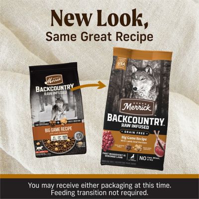 Merrick Grain Free Backcountry Raw Infused Big Game Recipe Dry Dog Food 20 Lb At Tractor Supply Co