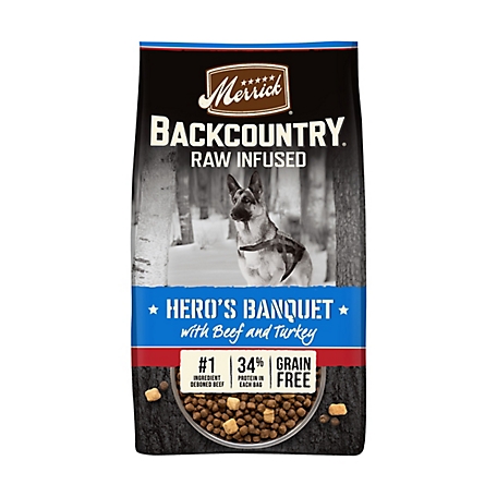 Merrick Backcountry Adult Hero's Banquet Dry Dog Food, 22 lb. Bag