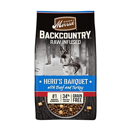 Merrick Backcountry Hero's Banquet Dry Dog Food, 22 lb.