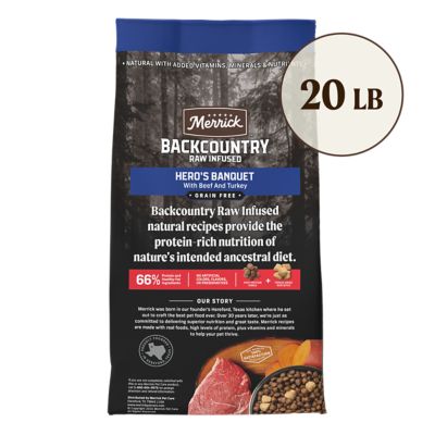 Image showing 8 th Merrick Backcountry Adult Raw Infused Grain-Free Hero's Banquet Recipe Dry Dog Food