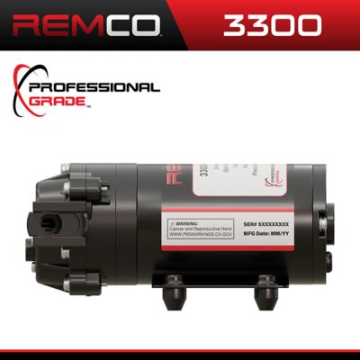 Image showing  2.2 GPM Professional Grade 3300 Series 12V Sprayer Pump with 3/4 in. QA Ports, 60 PSI, Bypass
