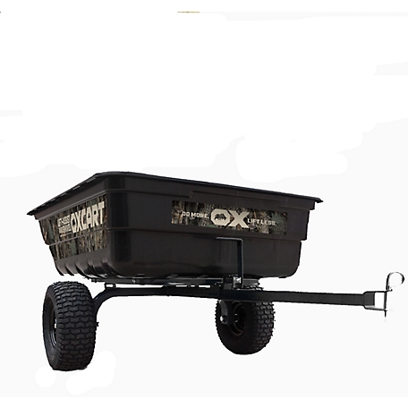 OxCart Pursuit Ambush Camo 15 cu. ft. -17 cu. ft. Lift-Assist and Swivel Dump Cart with Run-Flat Tires