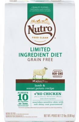 Nutro Adult Grain-Free Limited Ingredient Lamb and Sweet Potato Recipe Dry Dog Food