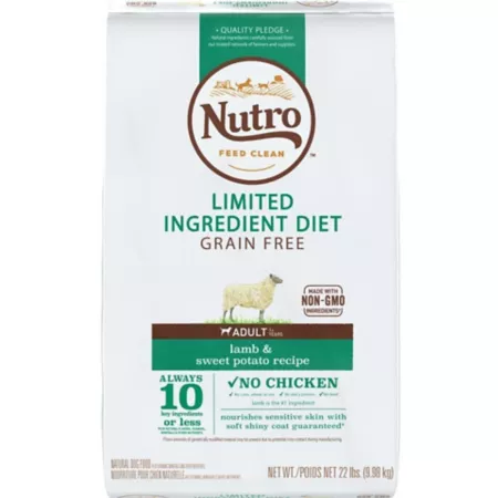 Nutro Adult Limited Ingredient Lamb and Sweet Potato Recipe Grain Free Dry Dog Food