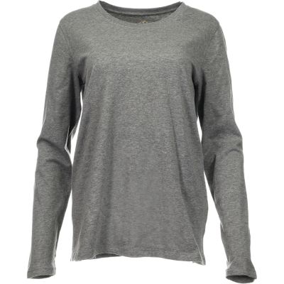 Blue Mountain Women's Solid Scoop Neck Long-Sleeve T-Shirt