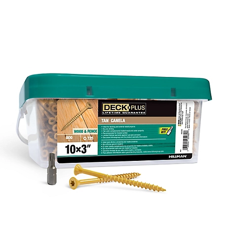 Hillman Deck Plus Tan Deck Screws (#10 x 3in.) 800-Pack at Tractor Supply  Co.
