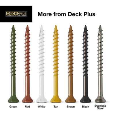 Hillman Deck Screw Combo Pack - 335 Pieces In Multiple Sizes For Wood & Decking