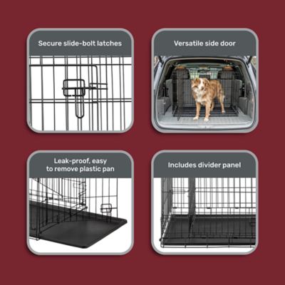 Image showing  2-Door Metal Wire Pet Crate