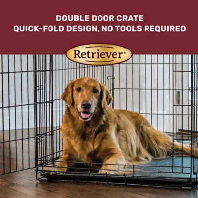 Image showing  2-Door Metal Wire Pet Crate