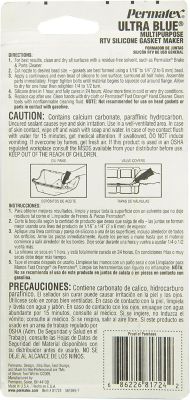 Image showing  Sensor-Safe Blue RTV Silicone Gasket Maker, 3 oz.