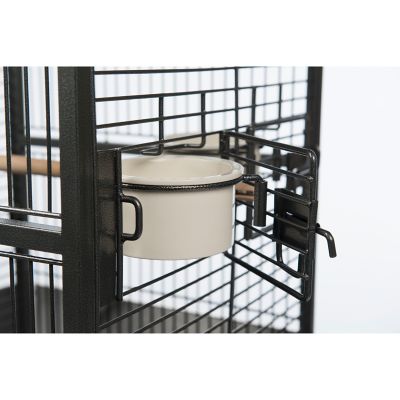 Image showing  Ceramic Bowl Replacement Bird Cage Cup Set, 0.31 qt., 4-Pack