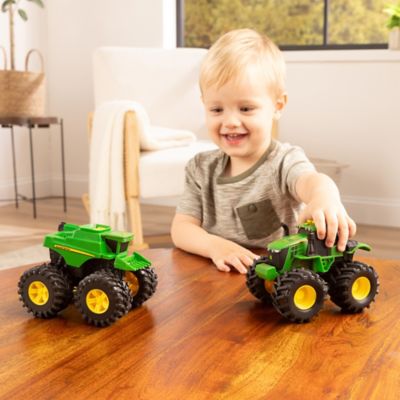 Image showing  Monster Treads Lights and Sounds Toy Tractors, 6 in., 2-Pack