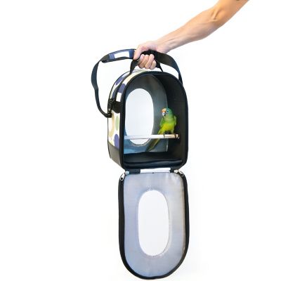 Image showing 6 th Prevue Pet Products Soft Sided Bird Travel Carrier with Perch, Small