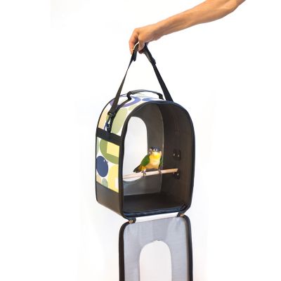 Image showing  Soft Sided Bird Travel Carrier with Perch, Medium