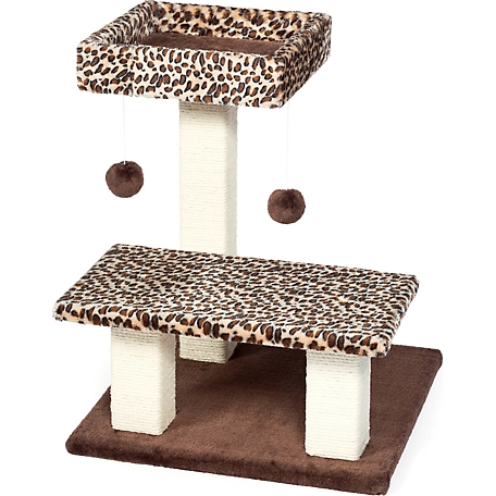 Prevue Pet Products 21 in. Kitty Power Paws Leopard Cat Terrace
