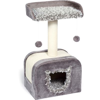 Prevue Pet Products 29 in. Kitty Power Paws Shag Cat Hideaway