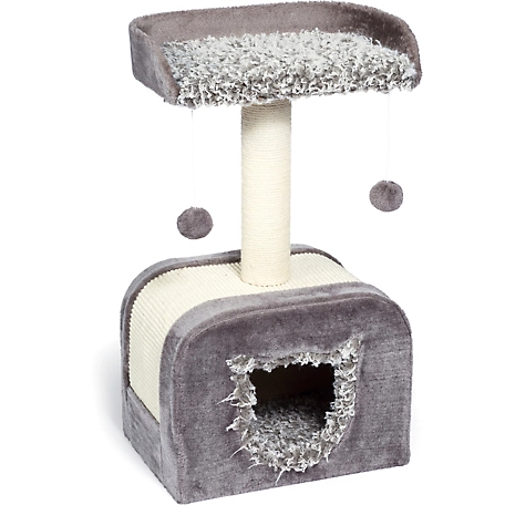 Prevue Pet Products 29 in. Kitty Power Paws Shag Cat Hideaway